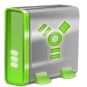 Green Firewire Icon 96x96 png